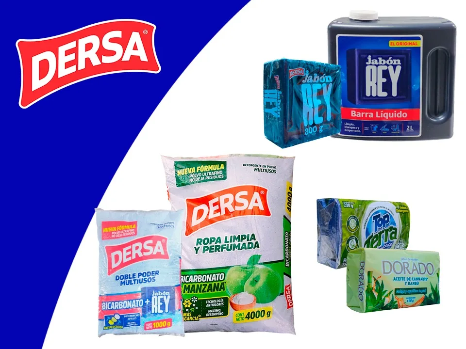DETERGENTE DERSA Y JABON REY